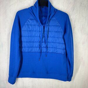 Xersion Activewear Fleece  Women's Small blue Long Sleeve soft drawnstring